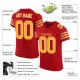 Preschool Custom Red Gold-White Mesh Authentic Football Jersey