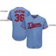 Men's Custom Light Blue Red-Navy Baseball Jersey