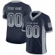 Women's Custom Navy Light Gray-White Mesh Drift Fashion Football Jersey