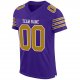 Preschool Custom Purple Old Gold-White Mesh Authentic Football Jersey