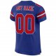 Women's Custom Royal Red-White Mesh Authentic Football Jersey