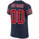 Preschool Custom Navy Red-White Mesh Authentic Football Jersey