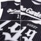 Women's Custom Black Gray Pinstripe White-Gray Authentic Baseball Jersey