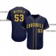 Women's Custom Navy Gold Baseball Jersey