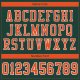 Men's Custom Green Orange-White Mesh Authentic Football Jersey