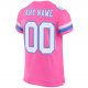 Preschool Custom Pink White-Powder Blue Mesh Authentic Football Jersey