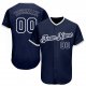 Preschool Custom Navy Navy-Gray Authentic Baseball Jersey