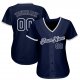 Preschool Custom Navy Navy-Gray Authentic Baseball Jersey