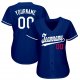 Women's Custom Royal White-Red Baseball Jersey