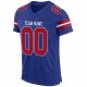 Women's Custom Royal Red-White Mesh Authentic Football Jersey